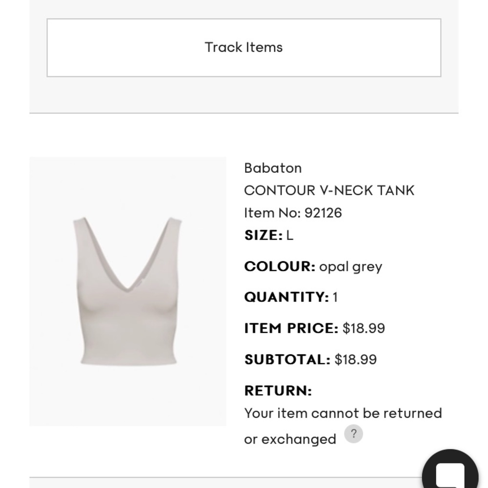 Babaton Contour V-neck Tank - Picture 8 of 8